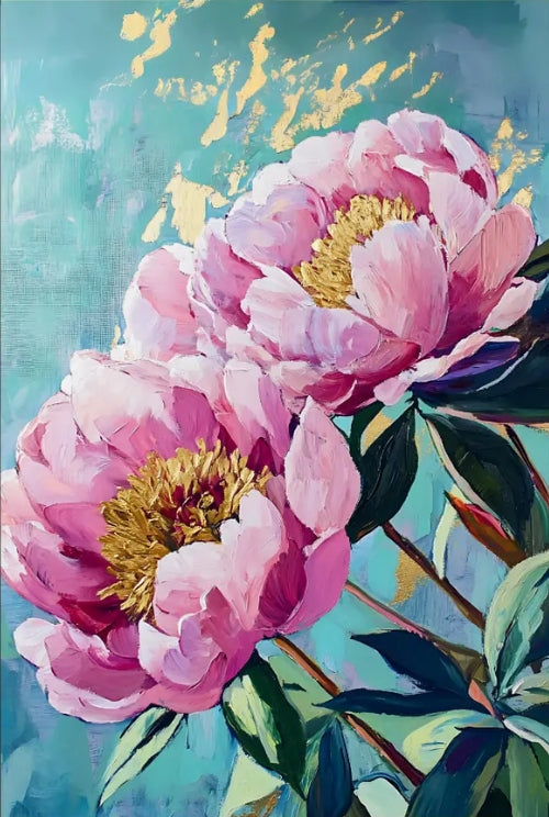 Paint by Numbers Kit Pink Flowers