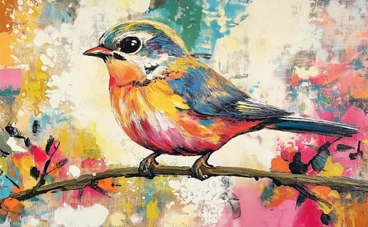 Paint by Numbers Kit Abstract Colorful Bird