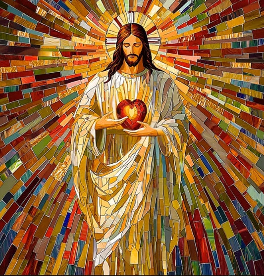 Paint by Numbers Kit Abstract Jesus
