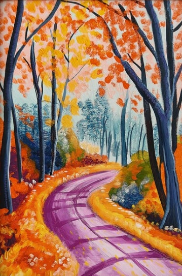 Paint by Numbers Kit Abstract Colorful Forest