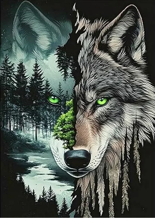 Paint by Numbers Kits Abstract Wolf