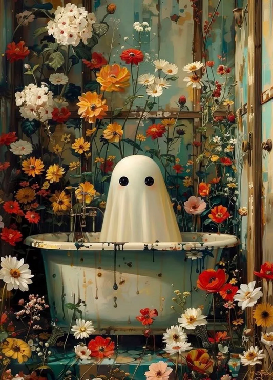 Paint by Numbers Kits Bathtub Ghost