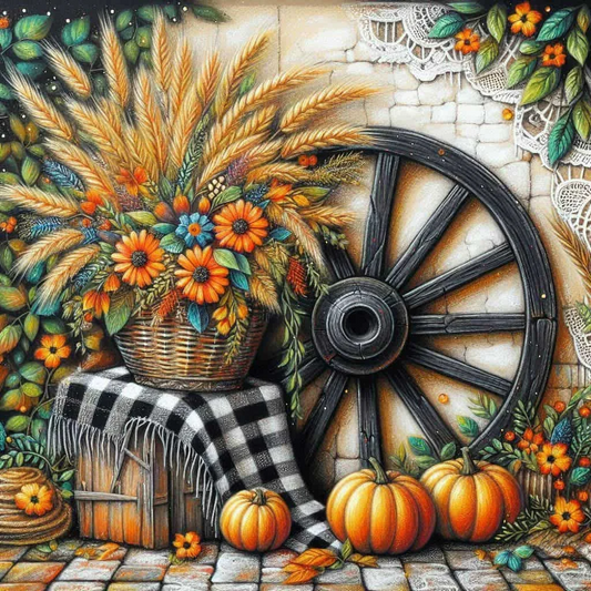 Paint by Numbers Kit Harvest Autumn