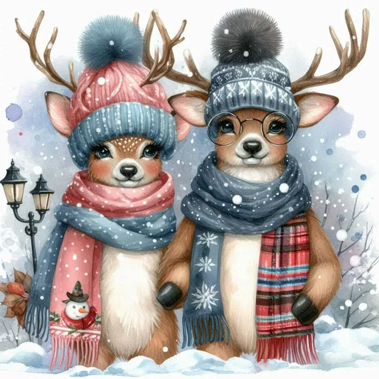 Paint by Numbers Kit Two Deers