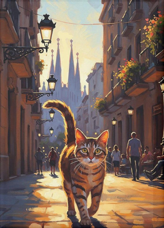 Paint by Numbers Kits Cats On The Street