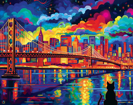 Paint by Numbers Kits Fantasy Colorful Scenery