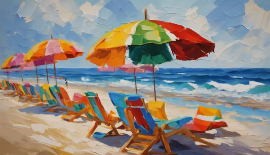 Paint by Numbers Kit Beach Vacation