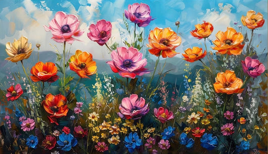 Paint by Numbers Kit Wildflowers