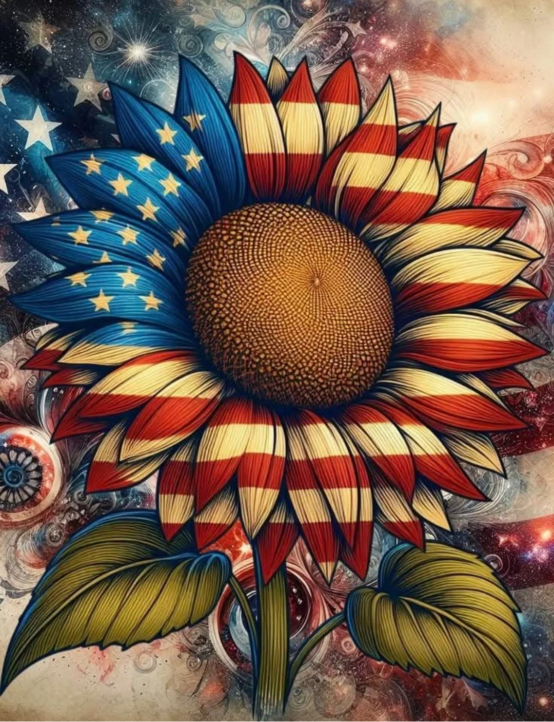 Paint by Numbers Kits Abstract Sunflower