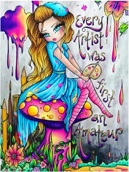 Paint by Numbers Kits Drawing Girl