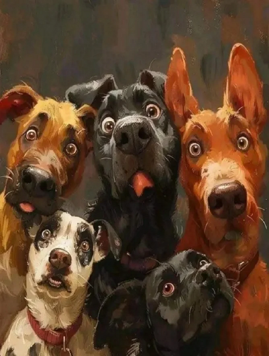Paint by Numbers Kits Cute Puppies