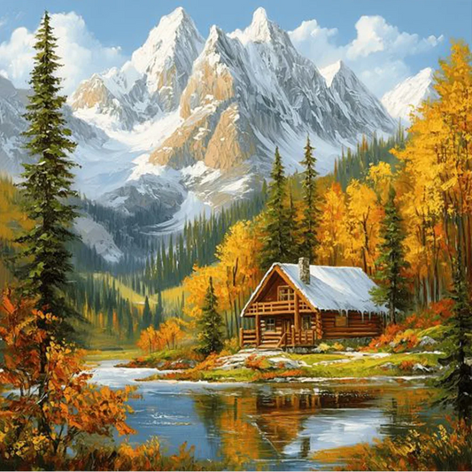 Paint by Numbers Kit Beautiful Autumn Scenery