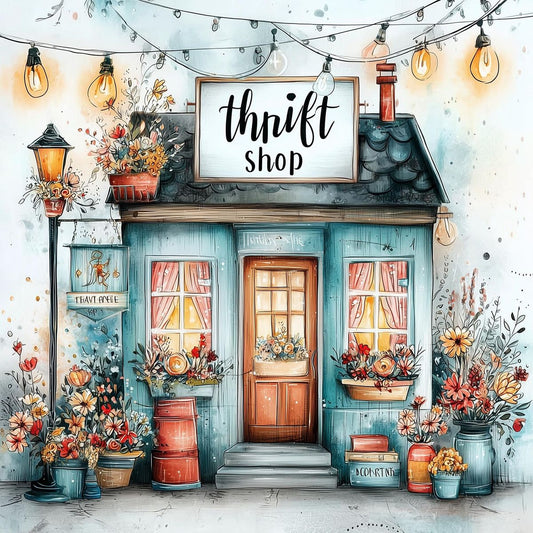 Paint by Numbers Kit Thrift Shop