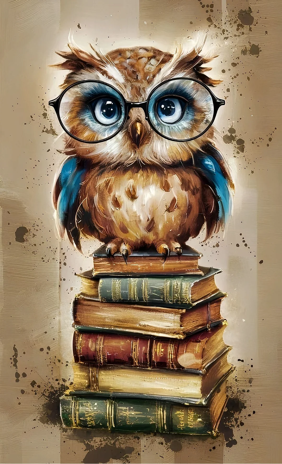 Paint by Numbers Kit Owl And Book