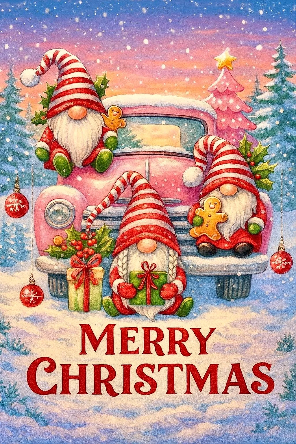 Paint by Numbers Kit Merry Christmas