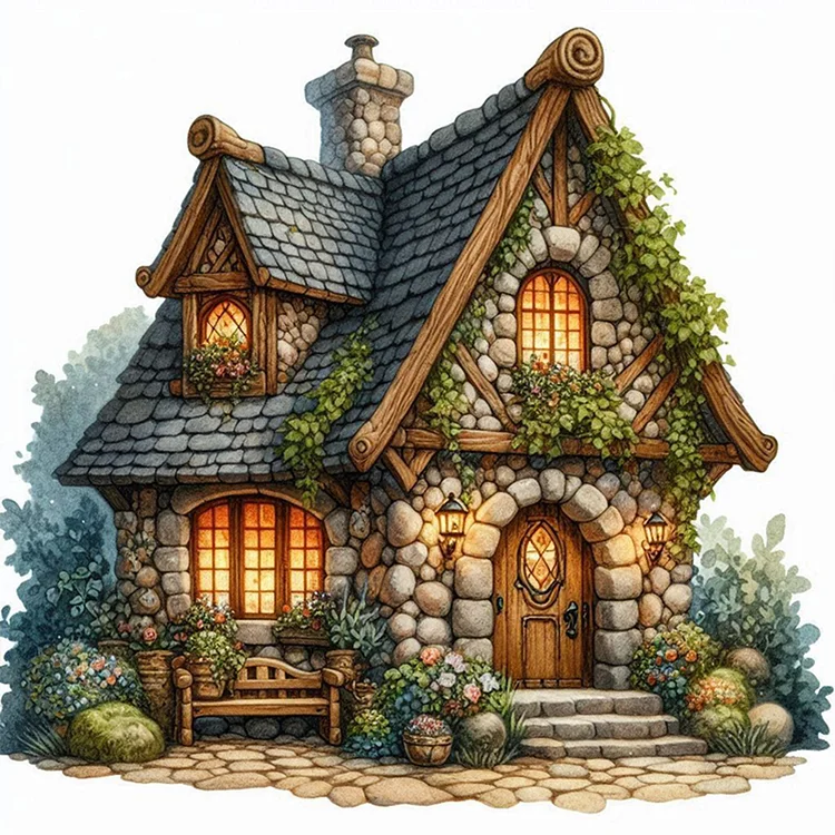 Paint by Numbers Kit House