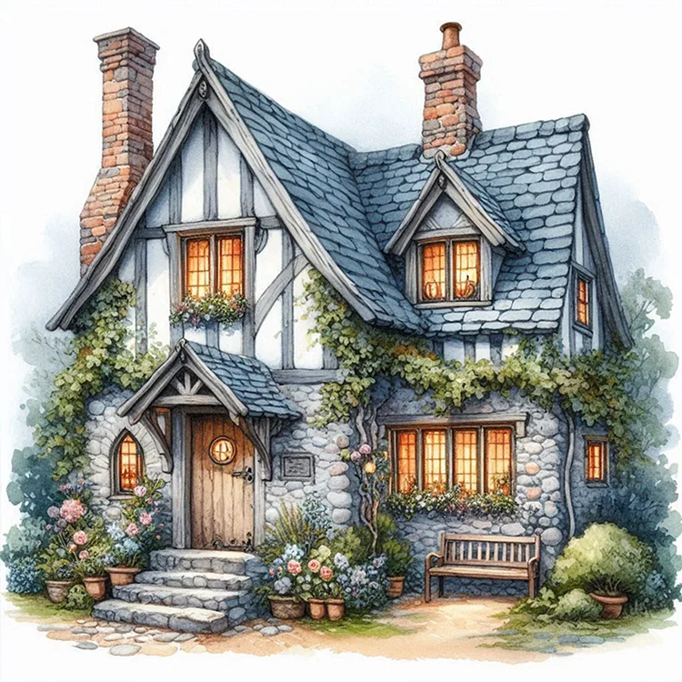 Paint by Numbers Kit Beautiful House