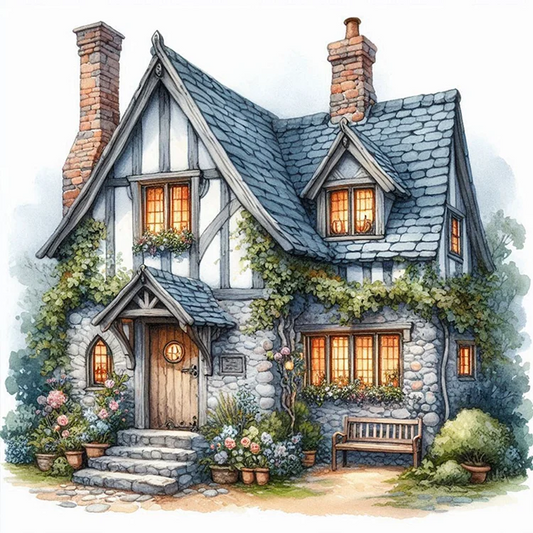 Paint by Numbers Kit Beautiful House