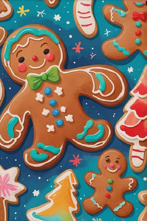 Paint by Numbers Kit Gingerbread Man