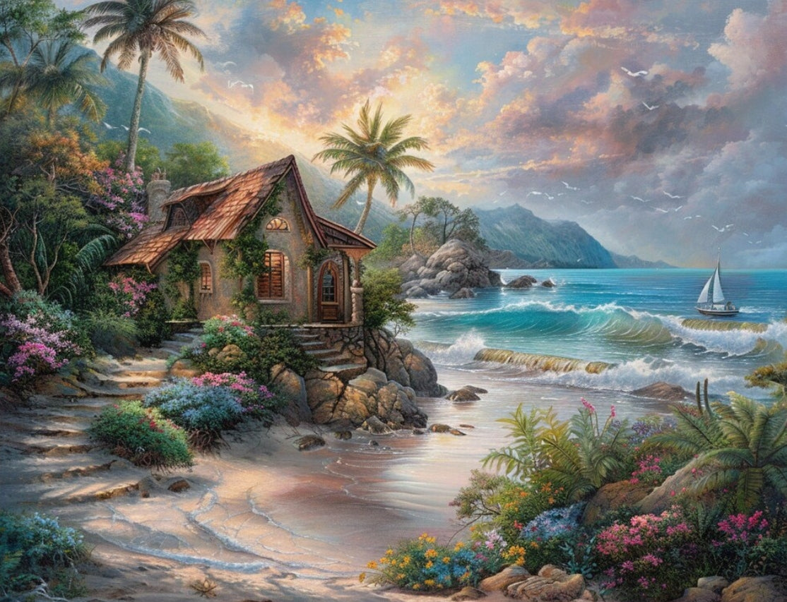 Paint by Numbers Kits Beach House