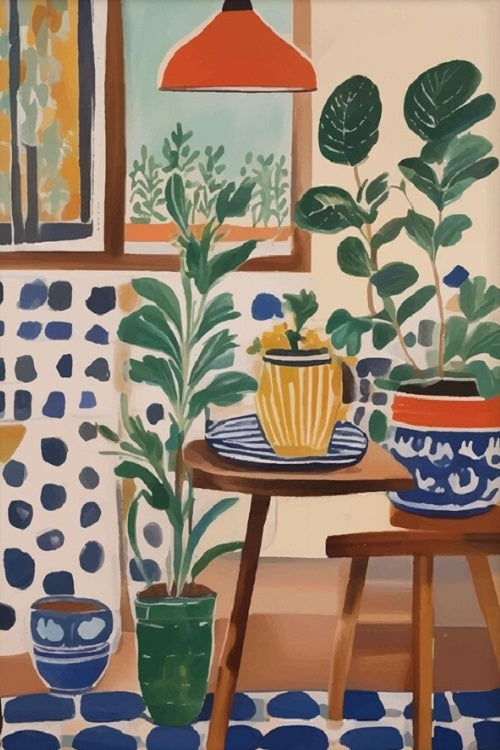 Paint by Numbers Kit Abstract Living Room Scenery