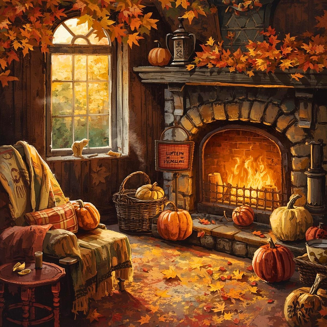 Paint by Numbers Kit Cozy Room