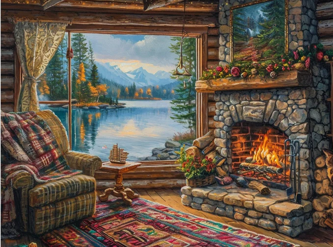 Paint by Numbers Kits Cozy Room