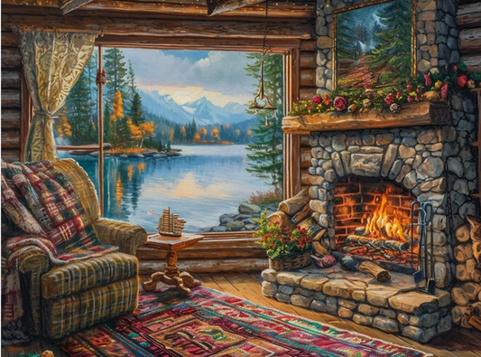 Paint by Numbers Kits Cozy Room