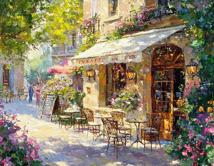 Paint by Numbers Kits Streetscape Flower Shop