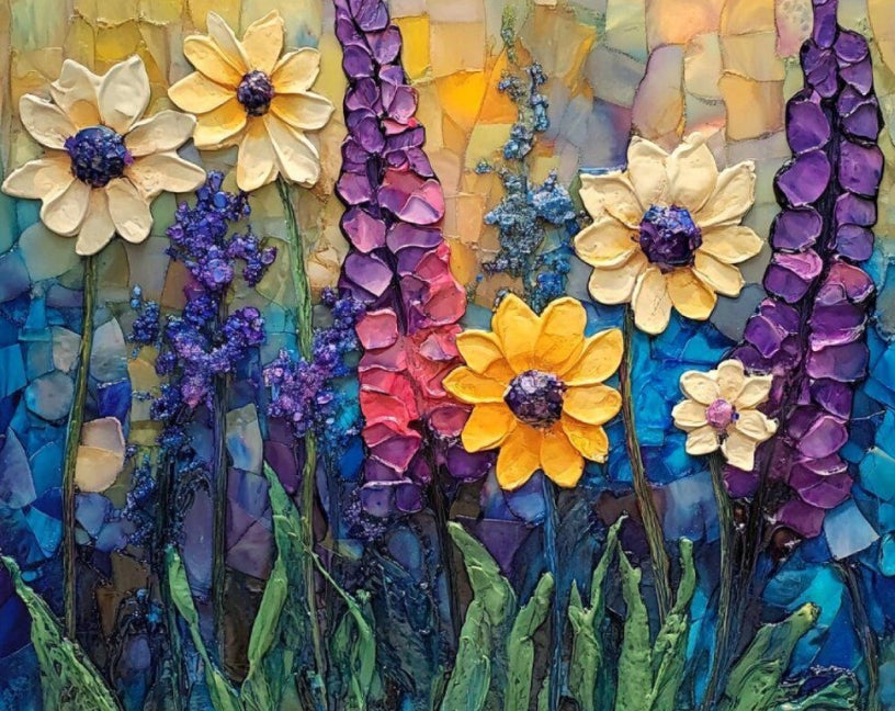 Paint by Numbers Kits Colorful Flowers