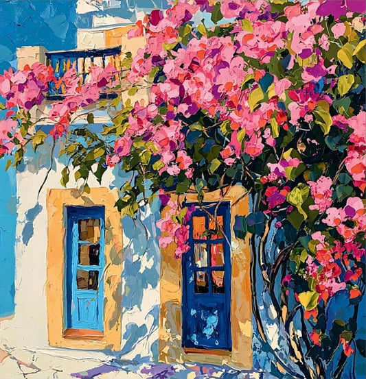 Paint by Numbers Kit Flower House