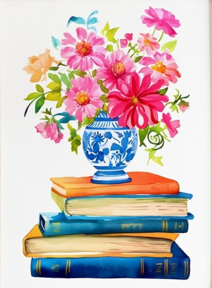 Paint by Numbers Kits Books And Vases