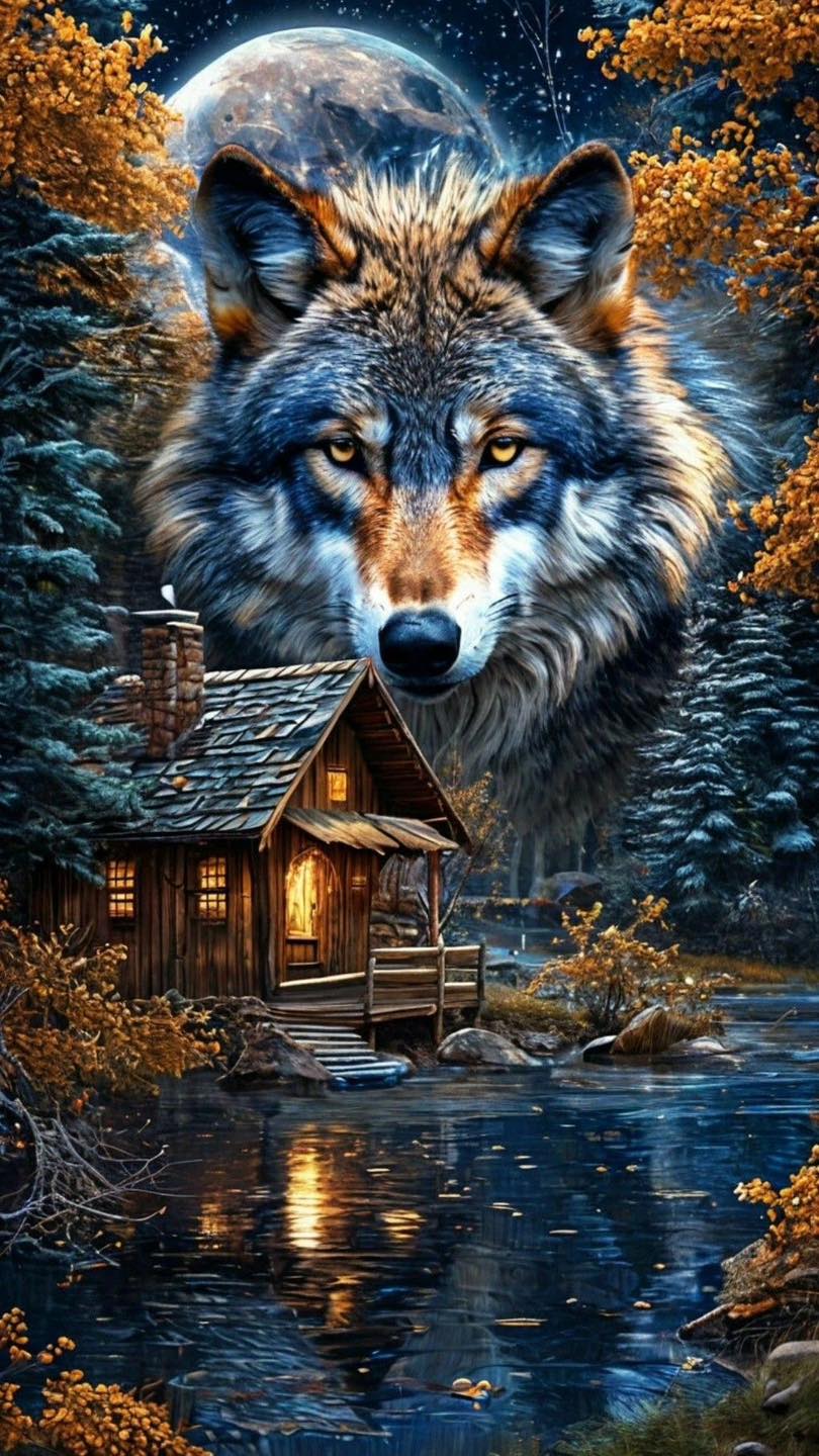 Paint by Numbers Kit Wolf