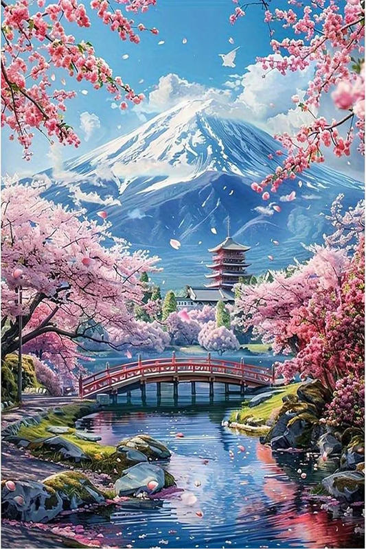 Paint by Numbers Kit Spring Scenery