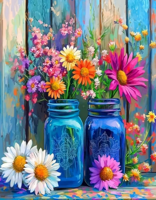Paint by Numbers Kits Colorful Flowers