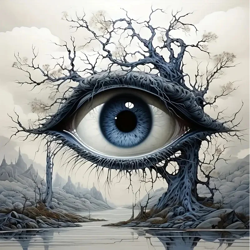 Paint by Numbers Kit Abstract Eyes