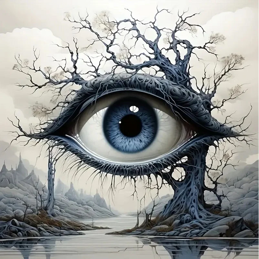 Paint by Numbers Kit Abstract Eyes