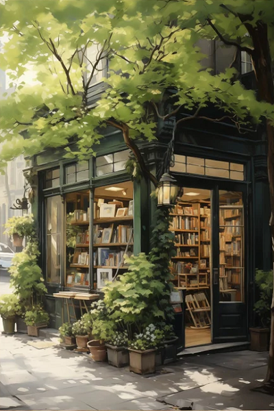 Paint by Numbers Kit Street Bookstore