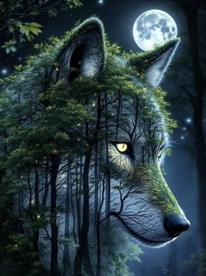 Paint by Numbers Kits Abstract Wolf