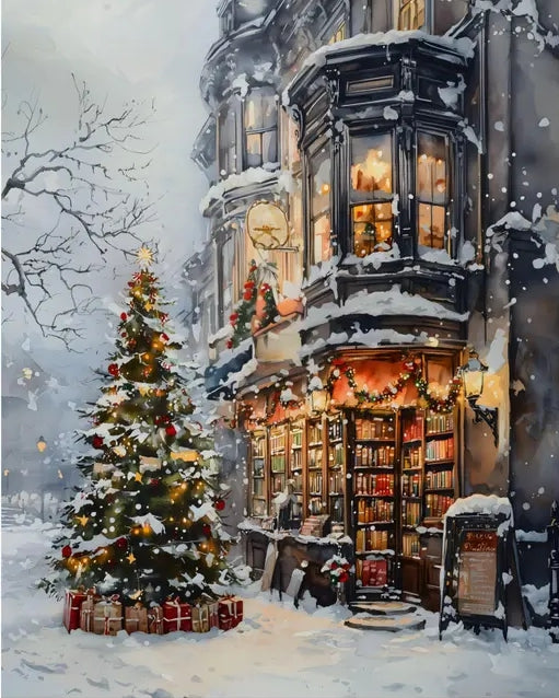 Paint by Numbers Kits Christmas Street Scene