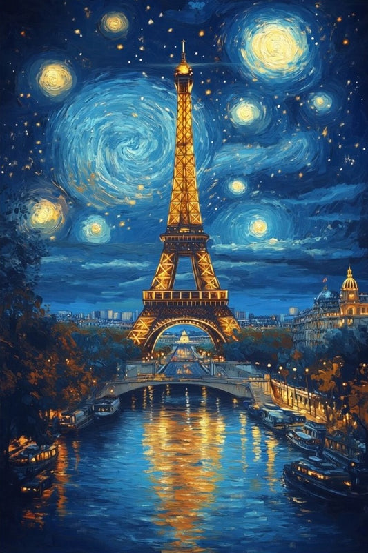 Paint by Numbers Kit Paris Night View