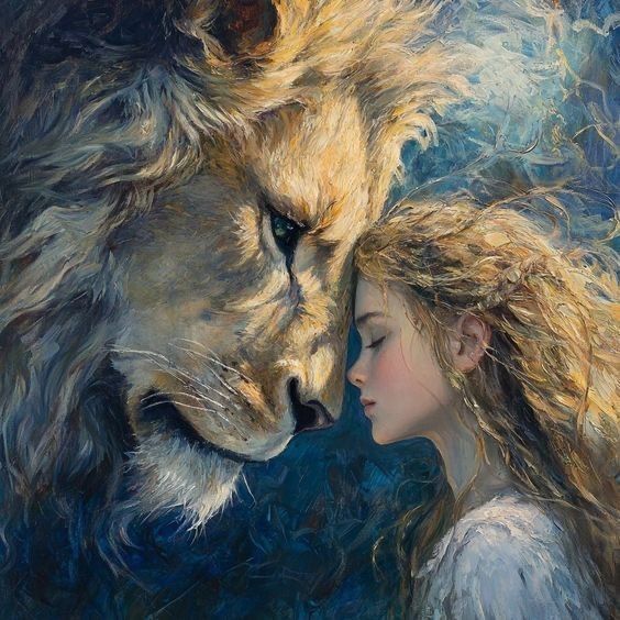Paint by Numbers Kit Girl and Lion