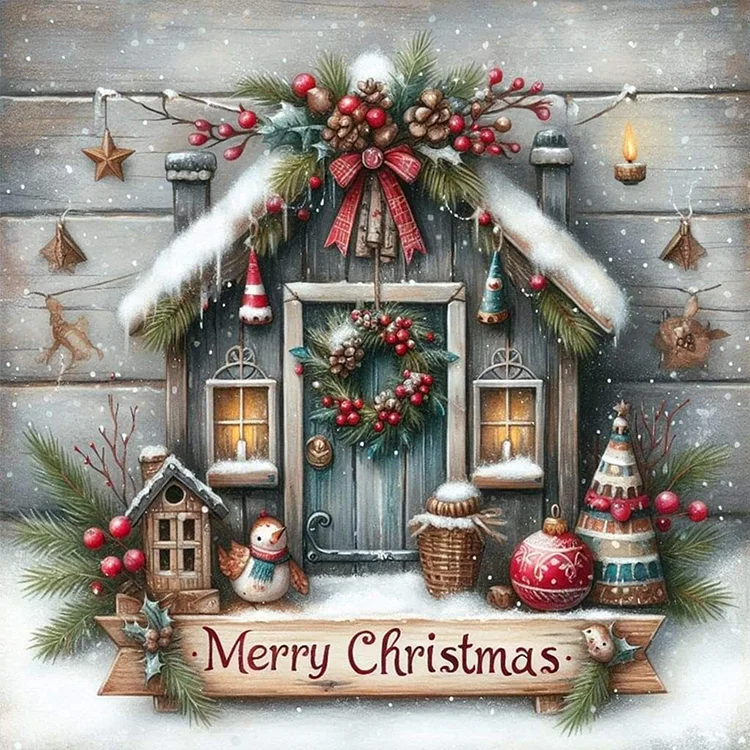 Paint by Numbers Kit Merry Christmas