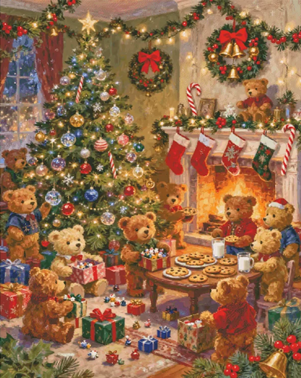 Paint by Numbers Kits Christmas Room