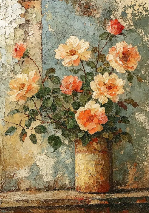 Paint by Numbers Kit Retro Floral