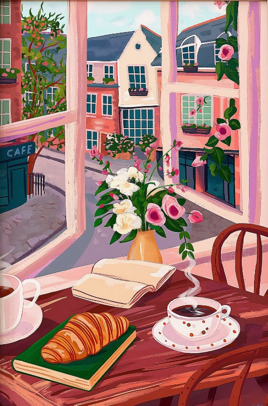 Paint by Numbers Kit Coffee Shop