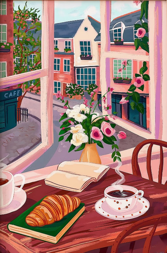 Paint by Numbers Kit Coffee Shop