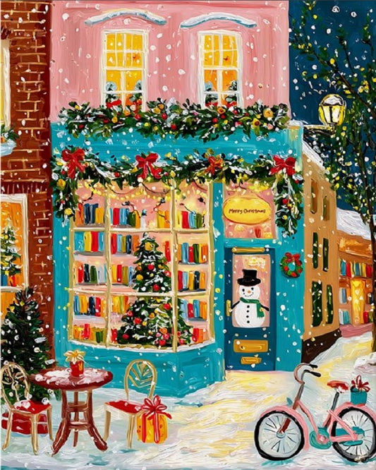 Paint by Numbers Kits Christmas Street Scene