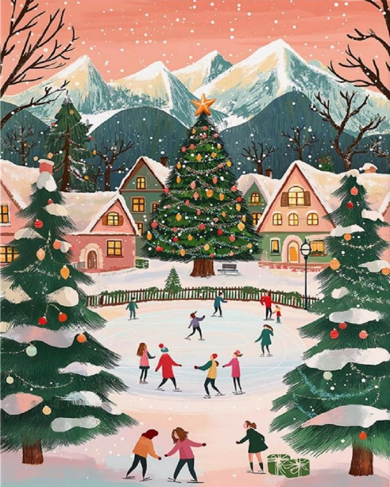 Paint by Numbers Kits Christmas Snow