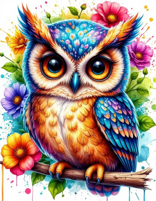 Paint by Numbers Kits Colorful Owl